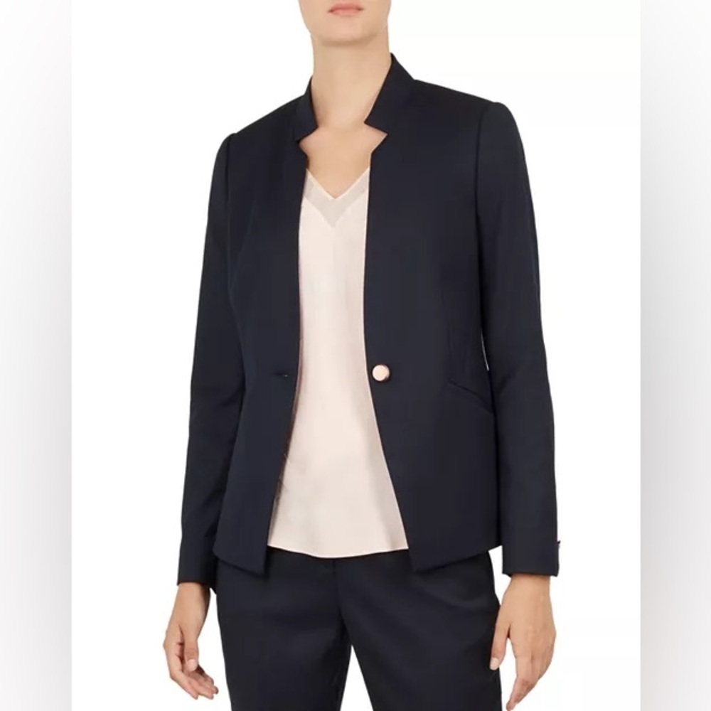 Ted Baker London Navy Blue Rivaa Tailored Blazer